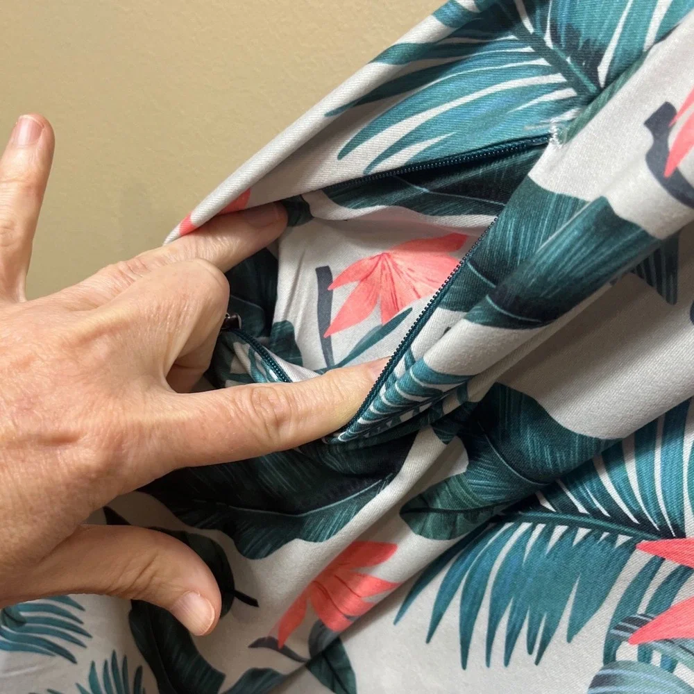 Kyodan Outdoor Tropical Palm Active Dress Size XS Built In‎ Shelf Bra Athleisure